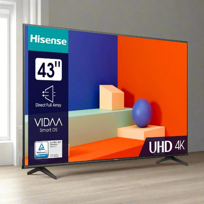 TV LED  HISENSE 43" SMART ULTRA HD 4K43A6K - 2 ANS GARANTIE