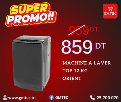 MACHINE A LAVER TOP ORIENT 12 KG - SILVER