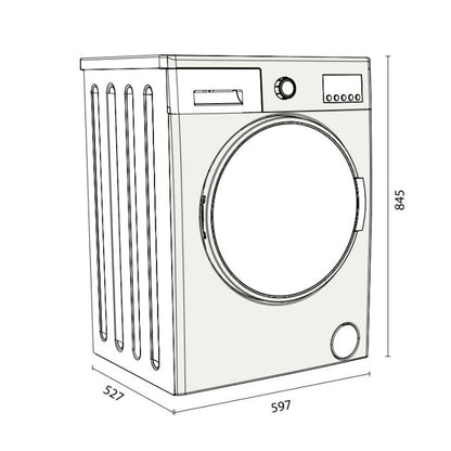 MACHINE A LAVER FRONTAL 8KG FOCUS F1208W- BLANC