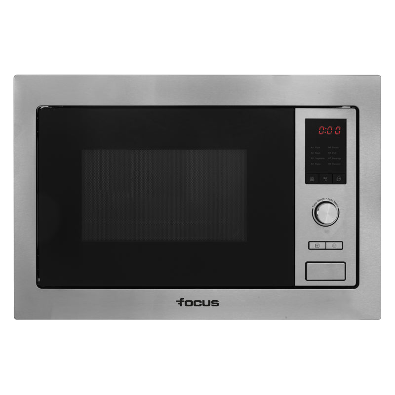 MICRO ONDE ENCASTRABLE 25 LITRES AVEC AFFICHEUR FOCUS F25X - INOX