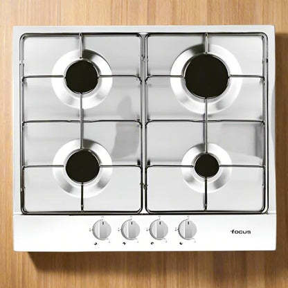 PLAQUE DE CUISSON 4 FEUX 60CM FOCUS F401W - BLANC