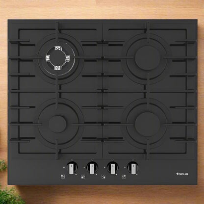 PLAQUE DE CUISSON 4 FEUX 60 CM FONTE FOCUS F405B - VITRO NOIR