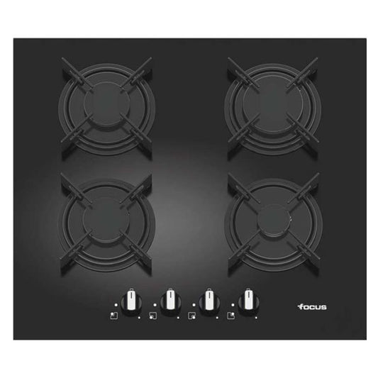 PLAQUE DE CUISSON 4 FEUX 60 CM FOCUS F409B - VITRO NOIR