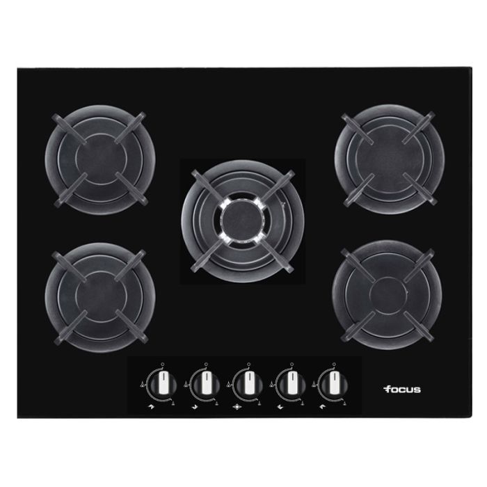 PLAQUE DE CUISSON 5 FEUX 86CM FOCUS F4109B - VITRO NOIR