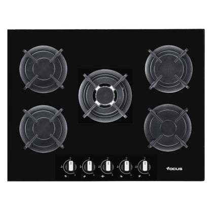 PLAQUE DE CUISSON 5 FEUX 86CM FOCUS F4109B - VITRO NOIR