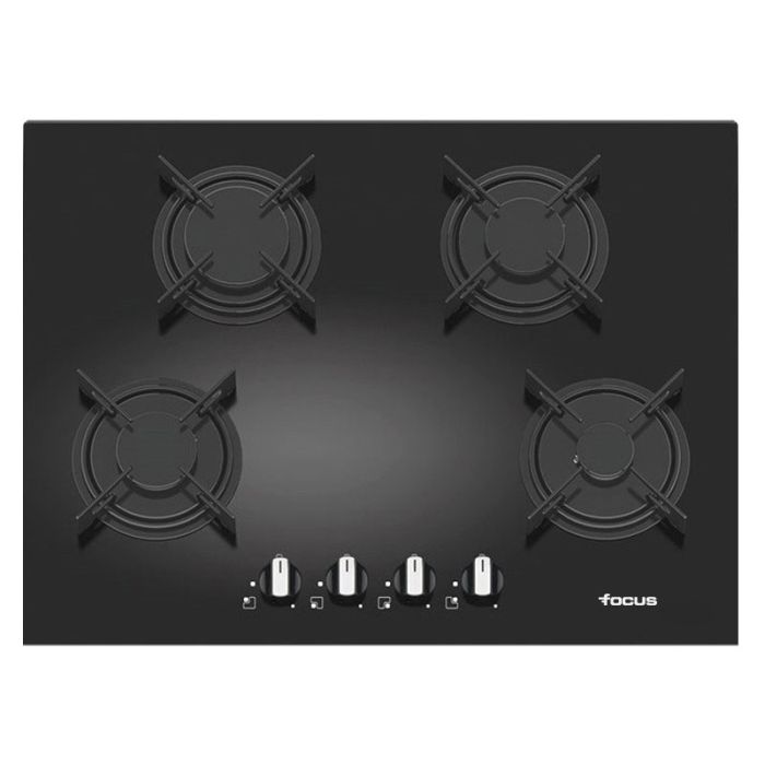 PLAQUE DE CUISSON 4 FEUX 70CM FOCUS F410B - VITRO NOIR