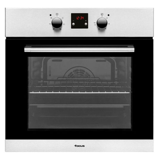 FOUR ENCASTRABLE VENTILE 7 PROGRAMMES AVEC AFFICHEUR FOCUS F521X - INOX