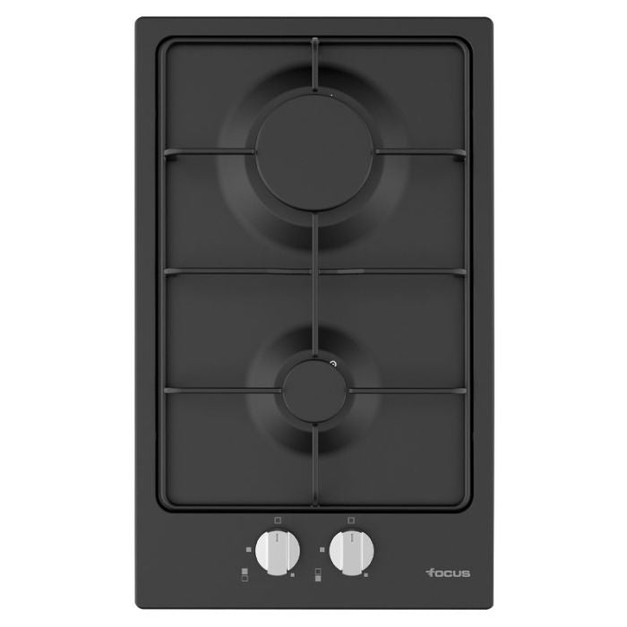 PLAQUE DE CUISSON 2 FEUX A GAZ 30CM FOCUX F813B - NOIR