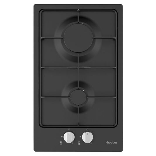 PLAQUE DE CUISSON 2 FEUX A GAZ 30CM FOCUX F813B - NOIR