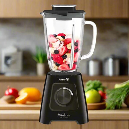 BLENDER MOULINEX 600W AVEC 2 BOLS + MOULIN - NOIR