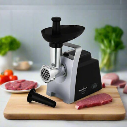 HACHOIR A VIANDE MOULINEX 1400 W 1.7 KG - NOIR&ARGENT