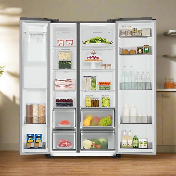 REFRIGERATEUR SIDE BY SIDE SAMSUNG RS68A8820SL 652 LITRES TWIN COOLING NOFROST - SILVER