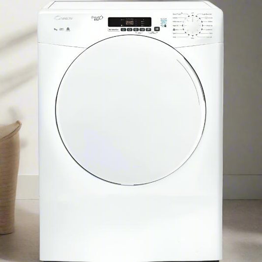 SECHE LINGE A EVACUATION CANDY CSEV9DF-S 9KG - BLANC