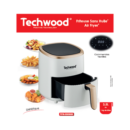 FRITEUSE SANS HUILE TFR 350SHD TECHWOOD - BLANC