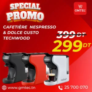 MACHINE A CAFE 2EN1 TECHWOOD