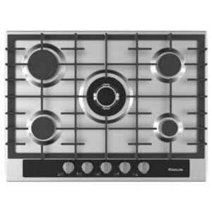 PLAQUE DE CUISSON 5 FEUX 70CM FONTE FOCUS F403X - INOX