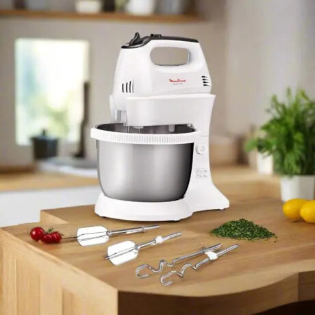 BATTEUR AVEC BOL MOULINEX 300W 3.5 LITRES - GRIS&INOX MOULINEX