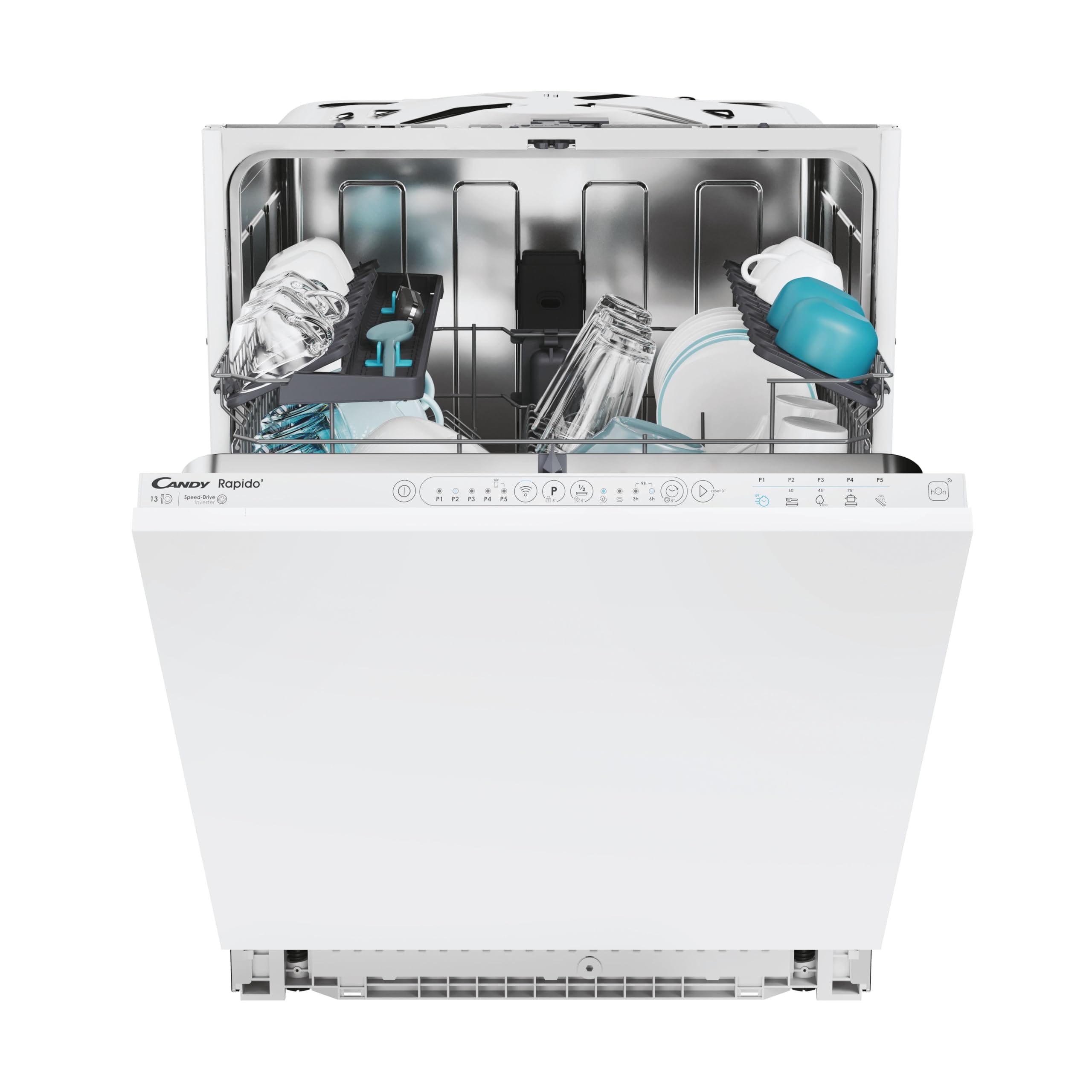 LAVE VAISSELLE CANDY 13 COUVERTS CF3E9LOW-80 - BLANC