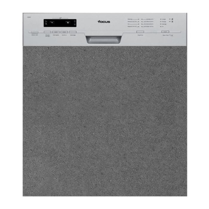 LAVE VAISSELLE SEMI-ENCASTRABLE 12 COUVERTS 8 PROG FOCUS F502X- SILVER
