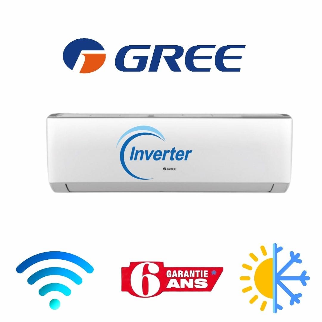 Climatiseur GREE 24000 BTU Inverter Smart T3 Chaud/Froid R32 – Image 2